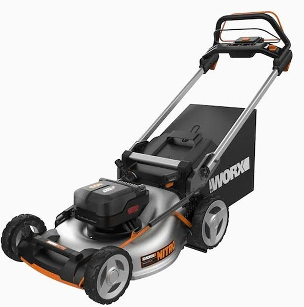 WORX NITRO WG753 Lawn Mower, 5 Ah, 40 V Battery, Lithium-Ion Battery, 20 in W Cutting, 1-Blade [SKU: ORG7407711]