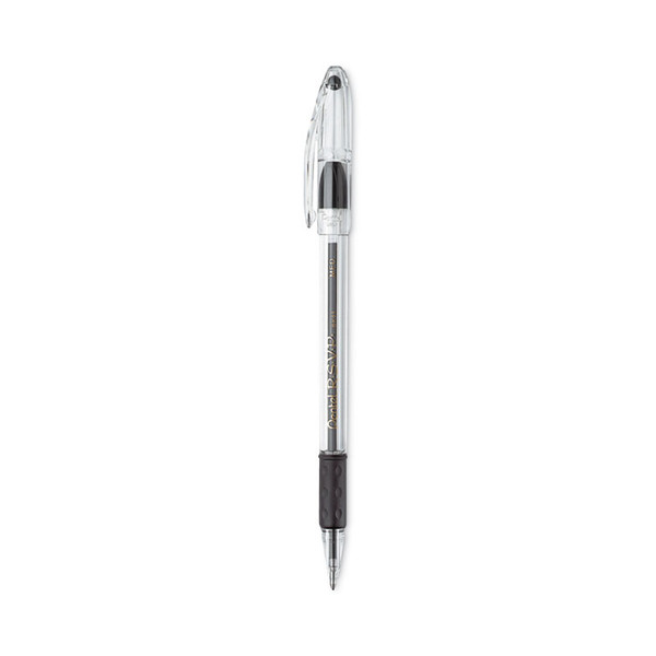 R.S.V.P. Ballpoint Pen Value Pack, Stick, Medium 1 mm, Black Ink, Clear/Black Barrel, 24/Pack [SKU: PENBK91ASWUS]