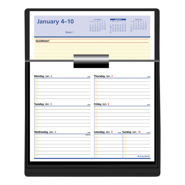 Flip-A-Week Desk Calendar Refill with QuickNotes, 7 x 6, White Sheets, 12-Month (Jan to Dec): 2024 [SKU: AAGSW70650]