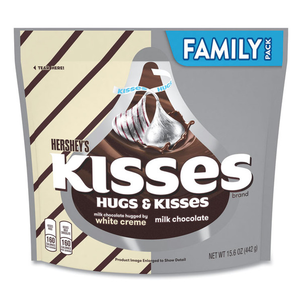 KISSES and HUGS Family Pack Assortment, 15.6 oz Bag, 3 Bags/Pack, Delivered in 1-4 Business Days [SKU: GRR24600405]