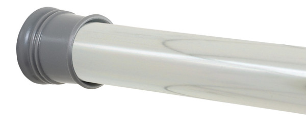 Zenith 886ALSS Shower Curtain Rod, 86 in L Adjustable, Aluminum, Chrome [SKU: ORG3015609]
