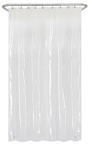 Zenna Home LPSMKKL Shower Stall Liner, 78 in L, 54 in W, PEVA, Clear [SKU: ORG7614597]