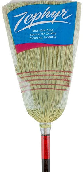 Zephyr 38032 Janitor Broom, #32 Sweep Face, Natural Fiber Bristle [SKU: ORG5161450]