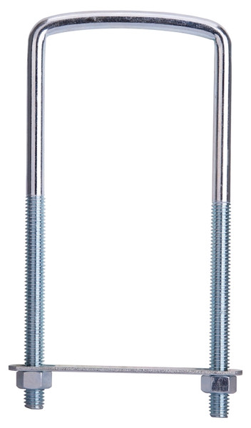 ProSource LR353 U-Bolt, 3/8 in Thread, 3-3/4 in L Thread, Steel, Zinc [SKU: ORG3475449]