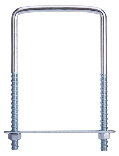 ProSource LR355 U-Bolt, 3/8 in Thread, 3-3/4 in L Thread, Steel, Zinc [SKU: ORG4788428]