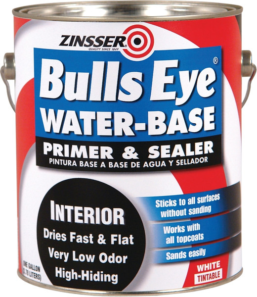 ZINSSER 2241 Primer and Sealer, Flat, White, 1 gal, Can [SKU: ORG1567791]