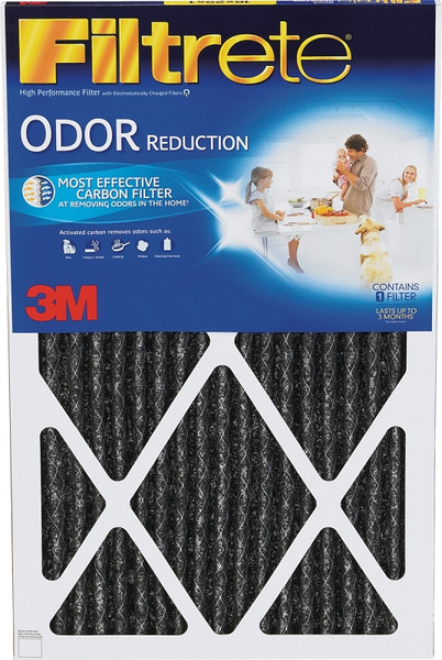 Filtrete HOME22-4 Air Filter, 30 in L, 20 in W, 11 MERV, 85 % Filter Efficiency, Carbon Filter Media [SKU: ORG8850000]