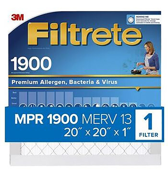 FILTER AIR 1900MPR 20X20X1IN [SKU: ORG1366152]
