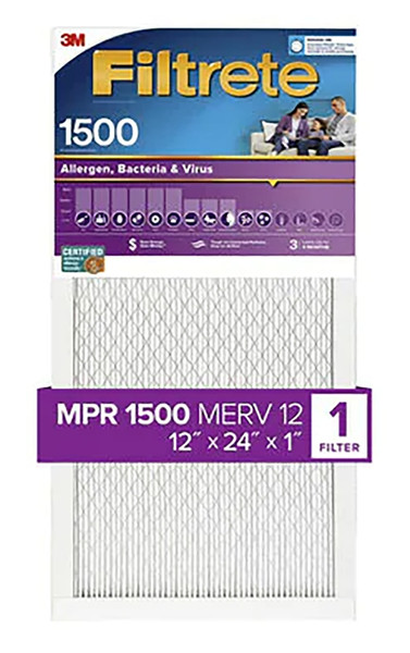 FILTER AIR 1500MPR 12X24X1IN [SKU: ORG7890635]