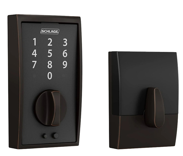 DEADBOLT KEYLESS CENTURY MBLK [SKU: ORG7457054]