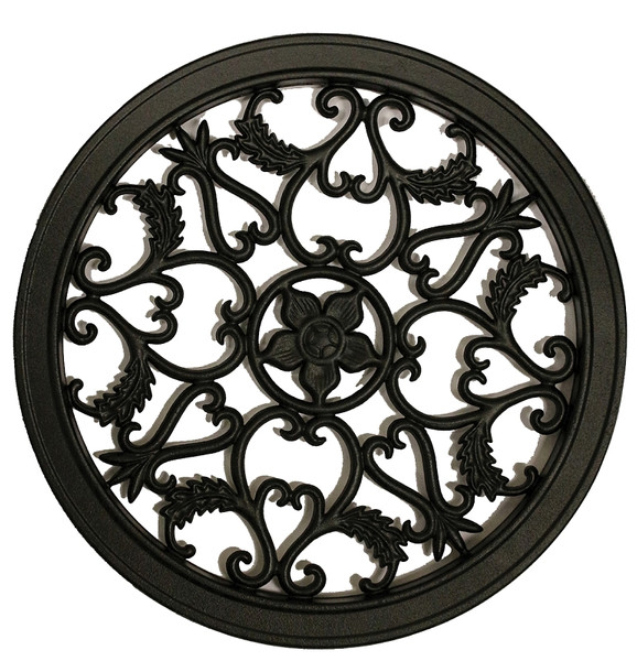 INSERT GATE ROUND AL BLK 15IN [SKU: ORG9444142]