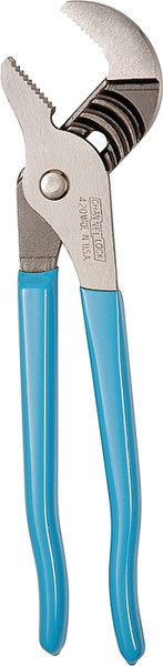 CHANNELLOCK 420 Tongue and Groove Plier, 9-1/2 in OAL, 1-1/2 in Jaw Opening, Blue Handle, Cushion-Grip Handle [SKU: ORG6415566]