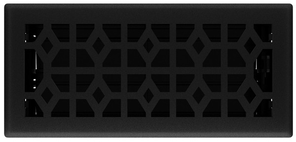 REGISTER FLOOR BLK IRON 4X10IN [SKU: ORG7860885]