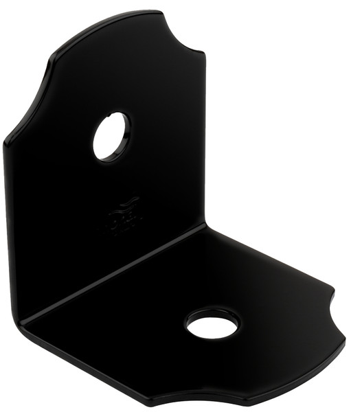 National Hardware Hartley 1218BC Series N800-001 90 deg Heavy Angle, 3 in W, 3-1/4 in D, 3 in H, Steel, Black [SKU: ORG2051647]