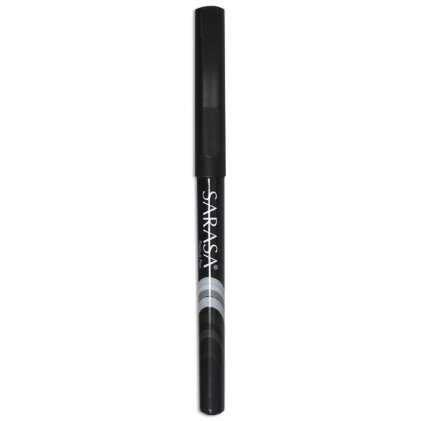 Sarasa Porous Point Pen, Stick, Fine 0.8 Mm, Black Ink, Black Barrel, 12/Pack [SKU: ZEB66110]