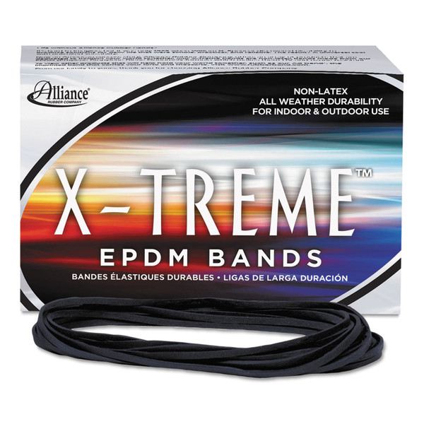 X-Treme Rubber Bands, Size 117B, 0.08" Gauge, Black, 1 Lb Box, 200/Box [SKU: ALL02004]