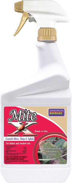 Bonide GARDEN NATURALS B70 285 RTU Mite-X, Liquid, Spray Application, Indoor, Outdoor, 1 qt [SKU: ORG8586836]