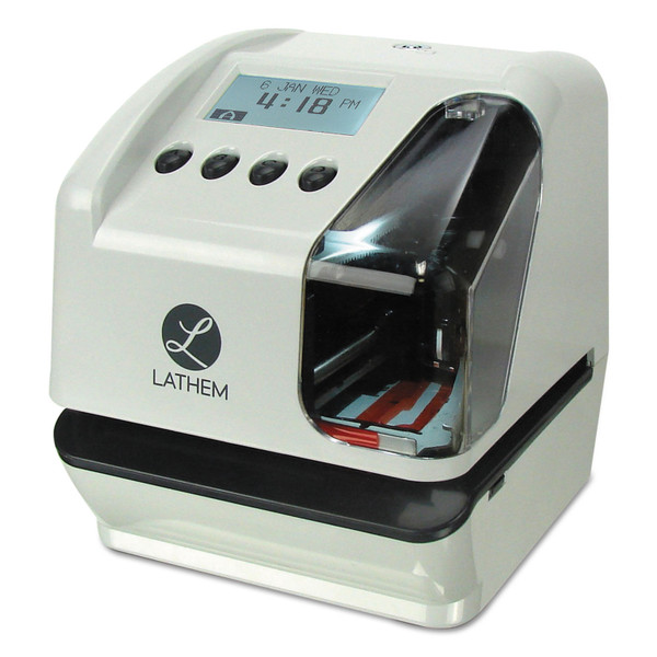 Lt5000 Electronic Time And Date Stamp, Digital Display, Cool Gray [SKU: LTHLT5000]