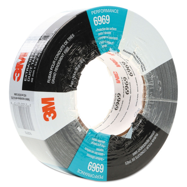6969 Extra-Heavy-Duty Duct Tape, 3" Core, 48 Mm X 54.8 M, Silver [SKU: MMM6969]