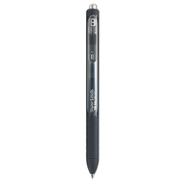Inkjoy Gel Pen, Retractable, Medium 0.7 Mm, Black Ink, Black/Smoke Barrel, 36/Pack [SKU: PAP2003996]