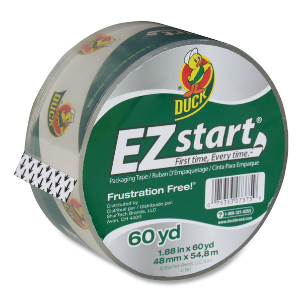 Ez Start Premium Packaging Tape, 3" Core, 1.88" X 60 Yds, Clear [SKU: DUCCS60C]