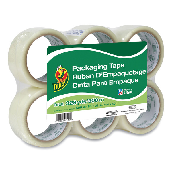 Commercial Grade Packaging Tape, 3" Core, 1.88" X 55 Yds, Clear, 6/Pack [SKU: DUC240053]