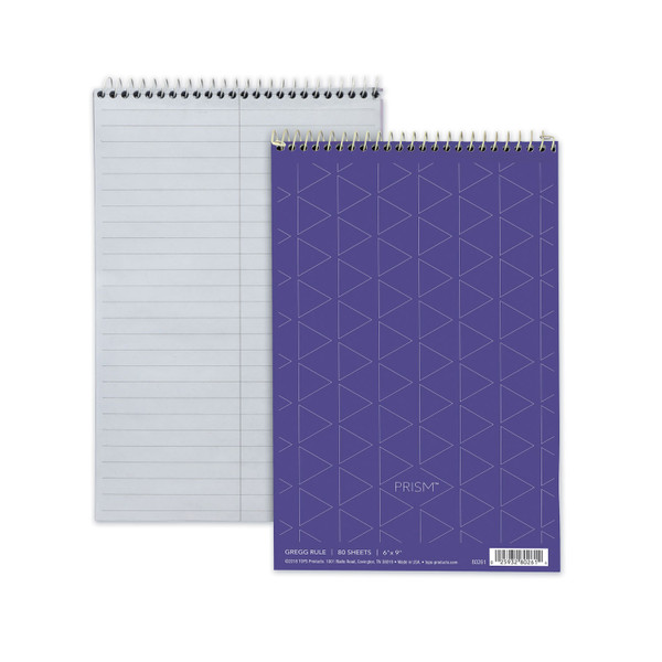 Prism Steno Pads, Gregg Rule, Orchid Cover, 80 Orchid 6 X 9 Sheets, 4/Pack [SKU: TOP80264]