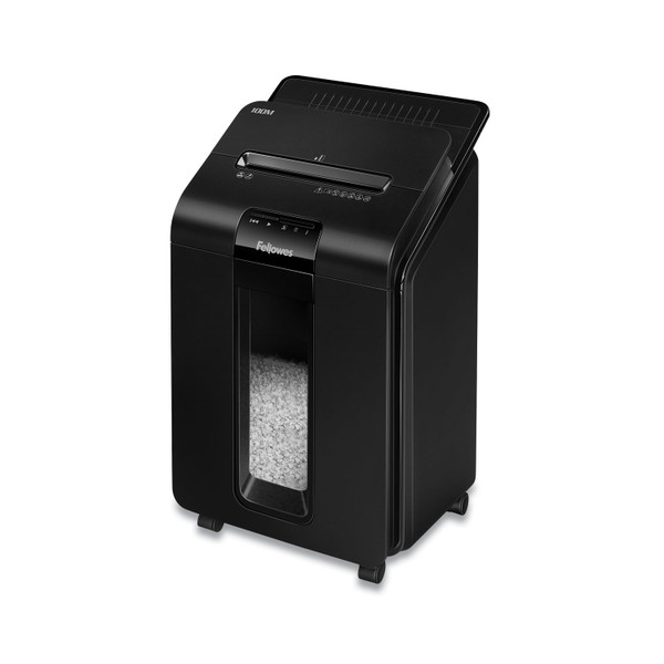 Automax 100M Auto Feed Micro-Cut Shredder, 100 Auto/10 Manual Sheet Capacity [SKU: FEL4629001]