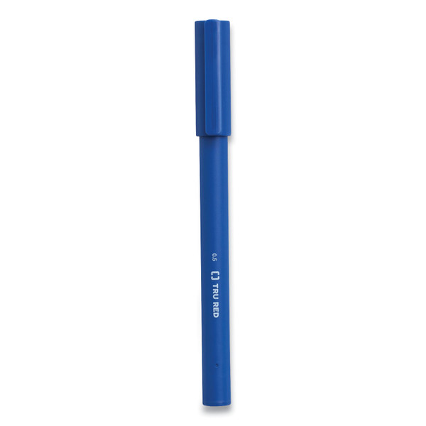 Quick Dry Gel Pen, Stick, Fine 0.5 Mm, Blue Ink, Blue Barrel, 5/Pack [SKU: TUD24377034]