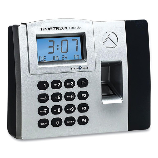 Timetrax Elite Biometric Time Clock, 50 Employees, Black [SKU: PTITTELITEEK]