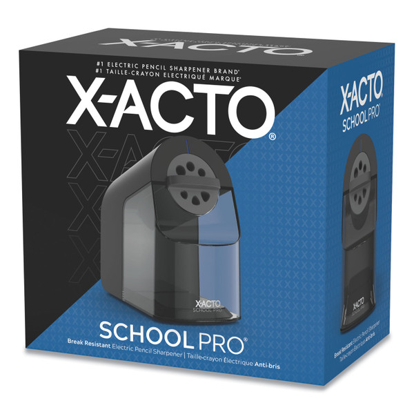 Model 1670 School Pro Classroom Electric Pencil Sharpener, Ac-Powered, 4 X 7.5 X 7.5, Black/Gray/Smoke [SKU: EPI1670X]
