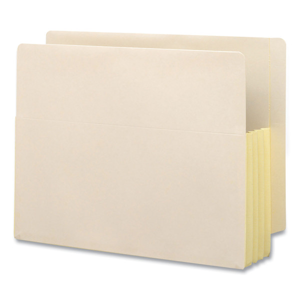Manila End Tab File Pockets With Tyvek-Lined Gussets, 3.5" Expansion, Letter Size, Manila, 10/Box [SKU: SMD75164]