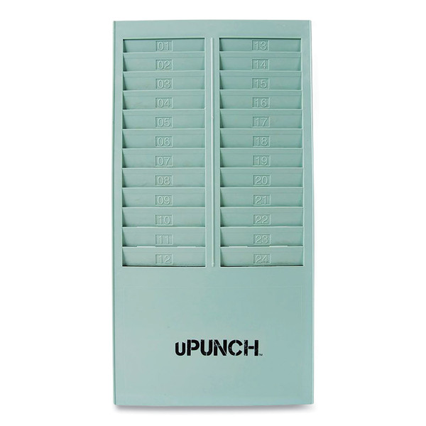 Time Card Rack, 24 Pockets, Gray [SKU: PPZHNTCR24]