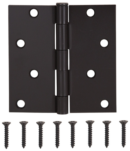 ProSource 20339ORX Square Corner Door Hinge, Steel, Oil-Rubbed Bronze, Loose Pin, 180 deg Range of Motion [SKU: ORG5756457]