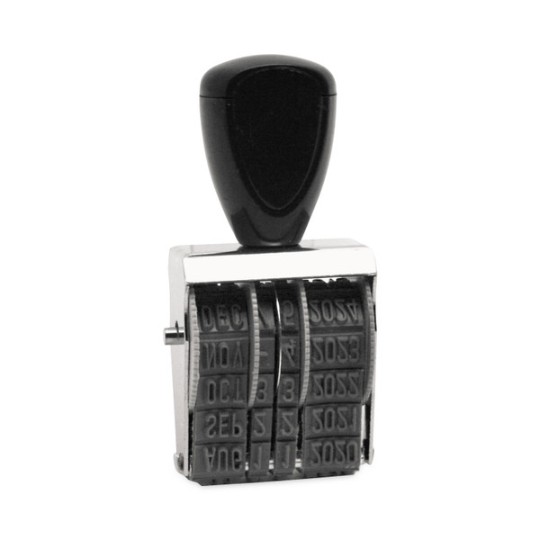 Rubber Date Stamp, Conventional, Type Size: 1 1/2, Impression Height: 0.16", Four Bands [SKU: USSRD015]