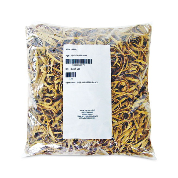 Multi-Purpose Rubber Band, Size 64, Crepe, 2,125 Count [SKU: ALL2464306]