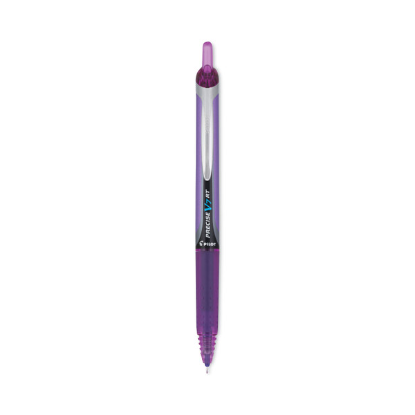Precise V7Rt Roller Ball Pen, Retractable, Fine 0.7 Mm, Purple Ink, Purple Barrel [SKU: PIL26071]