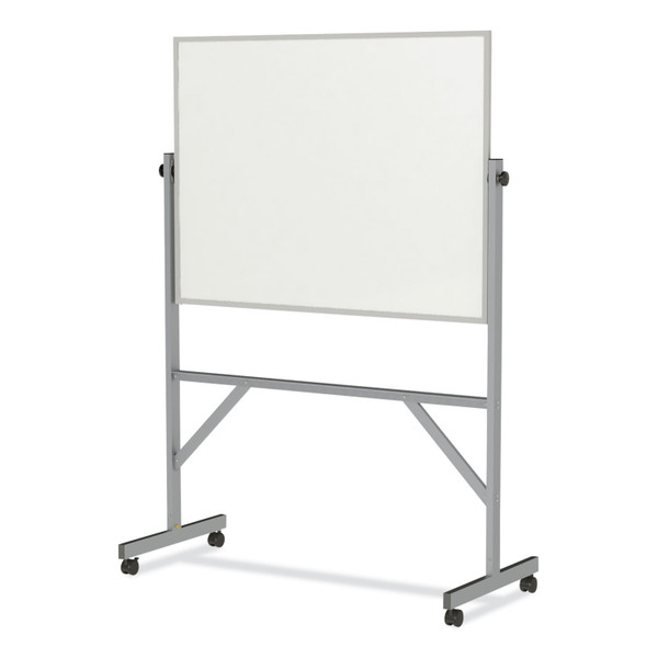 Reversible Magnetic Porcelain Whiteboard, Satin Aluminum Frame, 53.25 X 72.25, White Surface, Ships In 7-10 Business Days [SKU: GHEARM1M134]