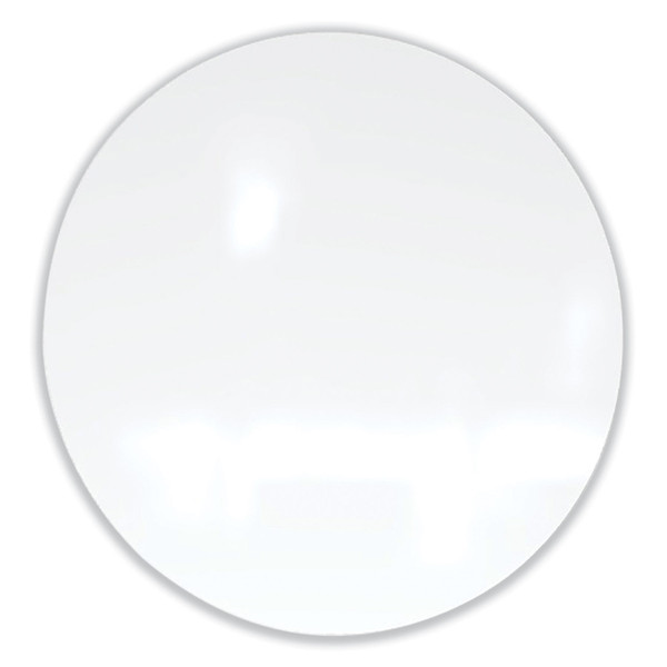 Coda Low Profile Circular Non-Magnetic Glassboard, 36 Diameter, White Surface, Ships In 7-10 Business Days [SKU: GHECDAGN36WH]