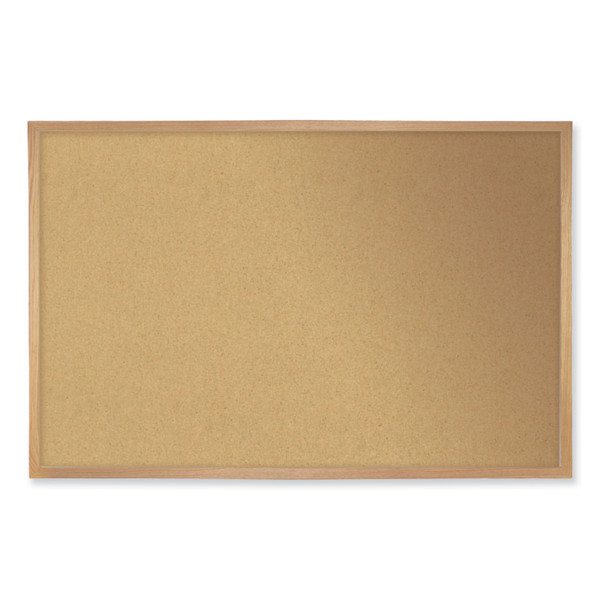 Natural Cork Bulletin Board With Frame, 120.5 X 48.5, Tan Surface, Oak Frame, Ships In 7-10 Business Days [SKU: GHEWK410]