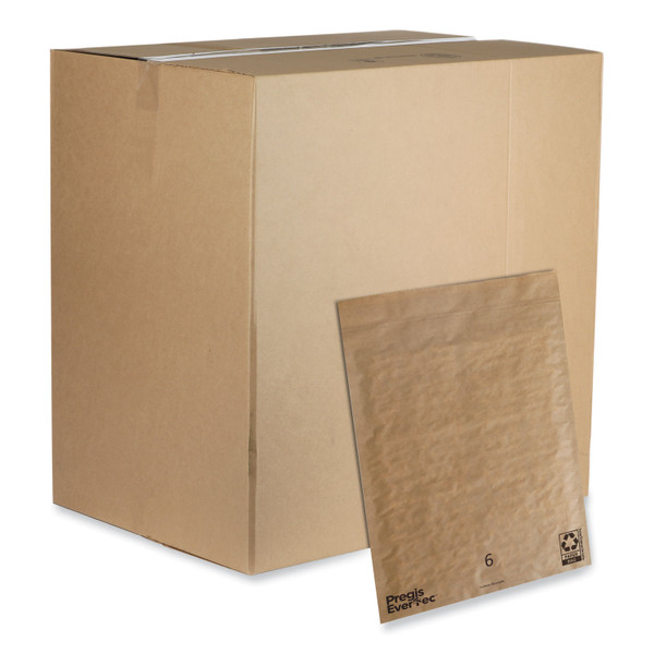 Evertec Curbside Recyclable Padded Mailer, #6, Kraft Paper, Self-Adhesive Closure, 14 X 18, Brown, 50/Carton [SKU: PGS4083817]