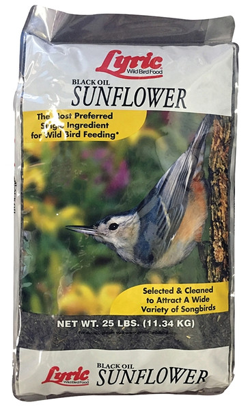 Lyric 2647281 Bird Seed, Sunflower, 25 lb Bag [SKU: ORG6604326]