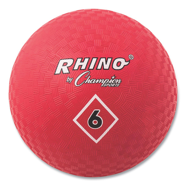 Playground Ball, 6" Diameter, Red [SKU: CSIPG6RD]