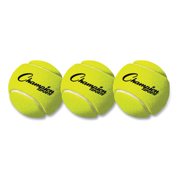 Tennis Balls, 2.5" Diameter, Yellow, 3/Pack [SKU: CSITB3]