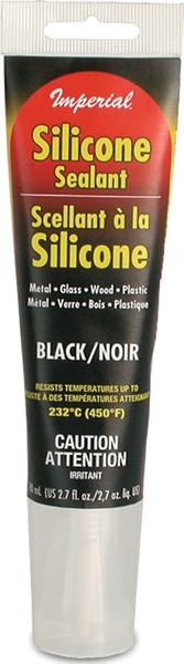Imperial KK0309 Silicone Sealant, Paste, Black, 2.7 oz Tube [SKU: ORG5385695]