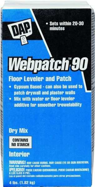 DAP Webpatch 90 Series 10314 Floor Leveler and Patch, Off-White, 4 lb Tub [SKU: ORG0893354]