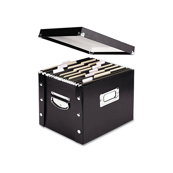 File Box, Letter Files, 11.75" X 9.75" X 9.5", Black [SKU: IDESNS01533]