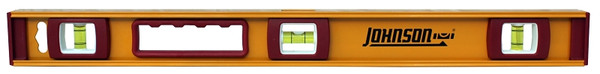 Johnson 1233-2400 I-Beam Level, 24 in L, 3-Vial, Non-Magnetic, Aluminum [SKU: ORG8506230]