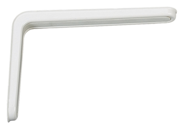 Knape & Vogt Slim-Line 215SP WH 10 Shelf L-Bracket, 10 in L, 6-1/2 in H, Steel [SKU: ORG6056329]