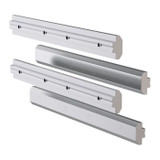 ATDEC Atdec ADB-RX rail extension kit with four steel couplers in silver.